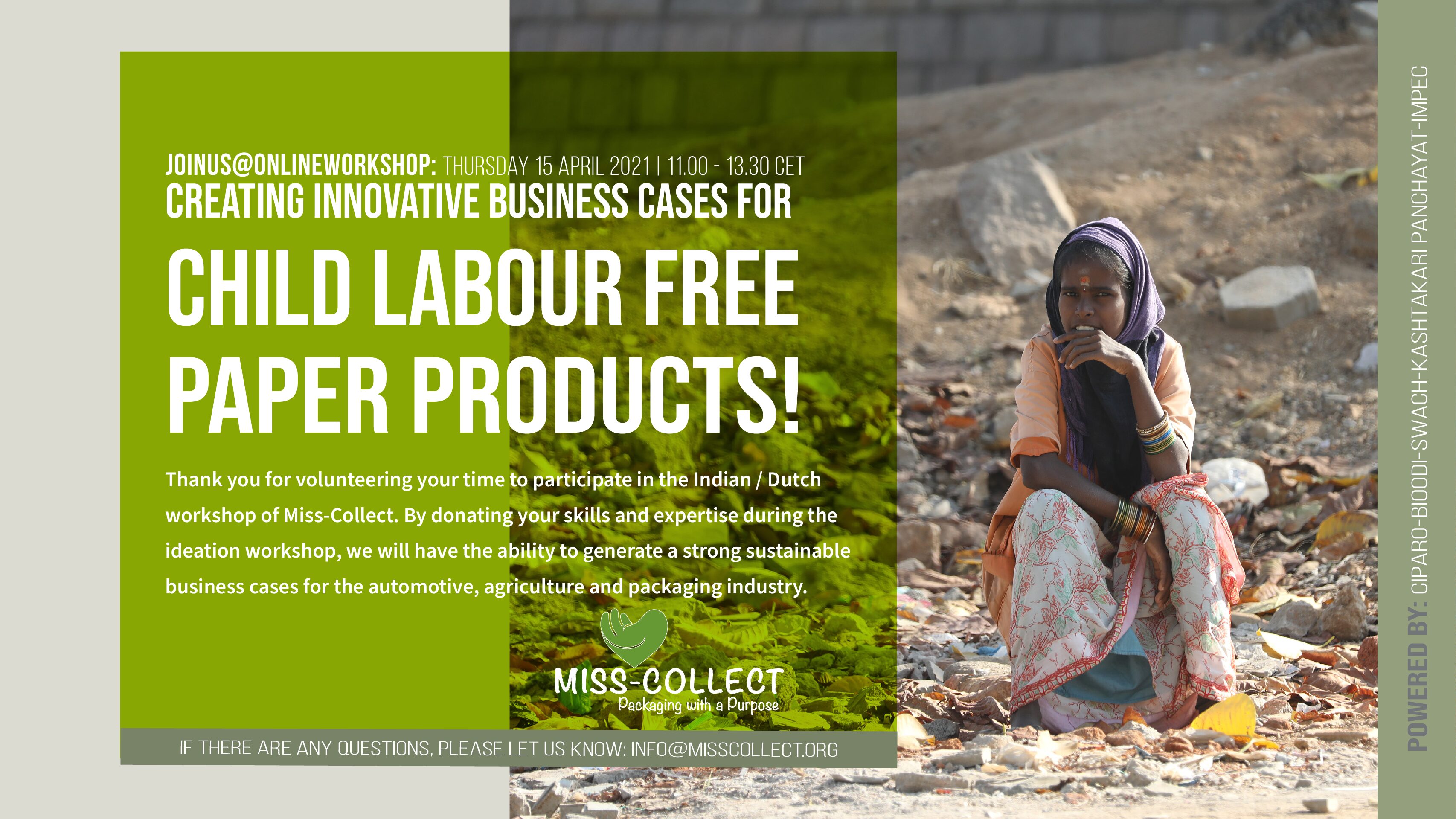 Creating innovative business cases for child labour free paper products!